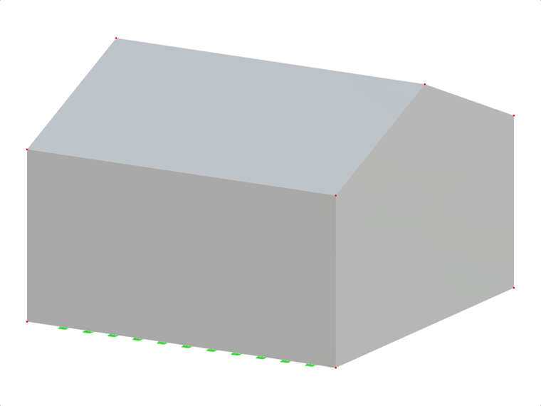 Model 004724 | Wind Loads on Building from Experimental Pressures