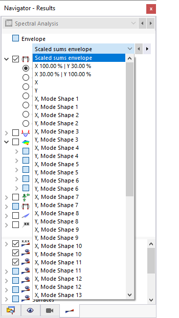 Results Available for Every Mode Shape and Direction