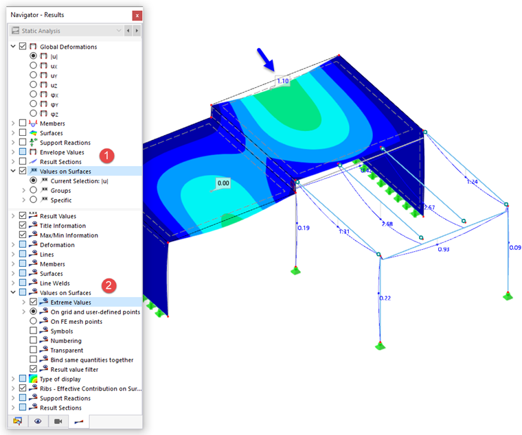 Extreme Values of Deformations for Seismic Design Situation
