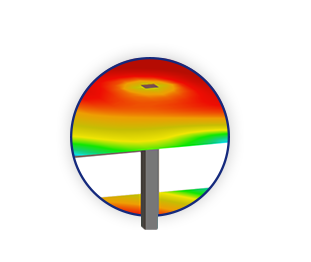 Detailed analysis of global deformation results in a timber structure model. Displayed design checks offer comprehensive understanding of calculation processes.