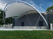CP 001290 | Roofing of Amphitheater near Benedikt Water Reservoir in Most | © Carl Stahl & spol. s r.o.