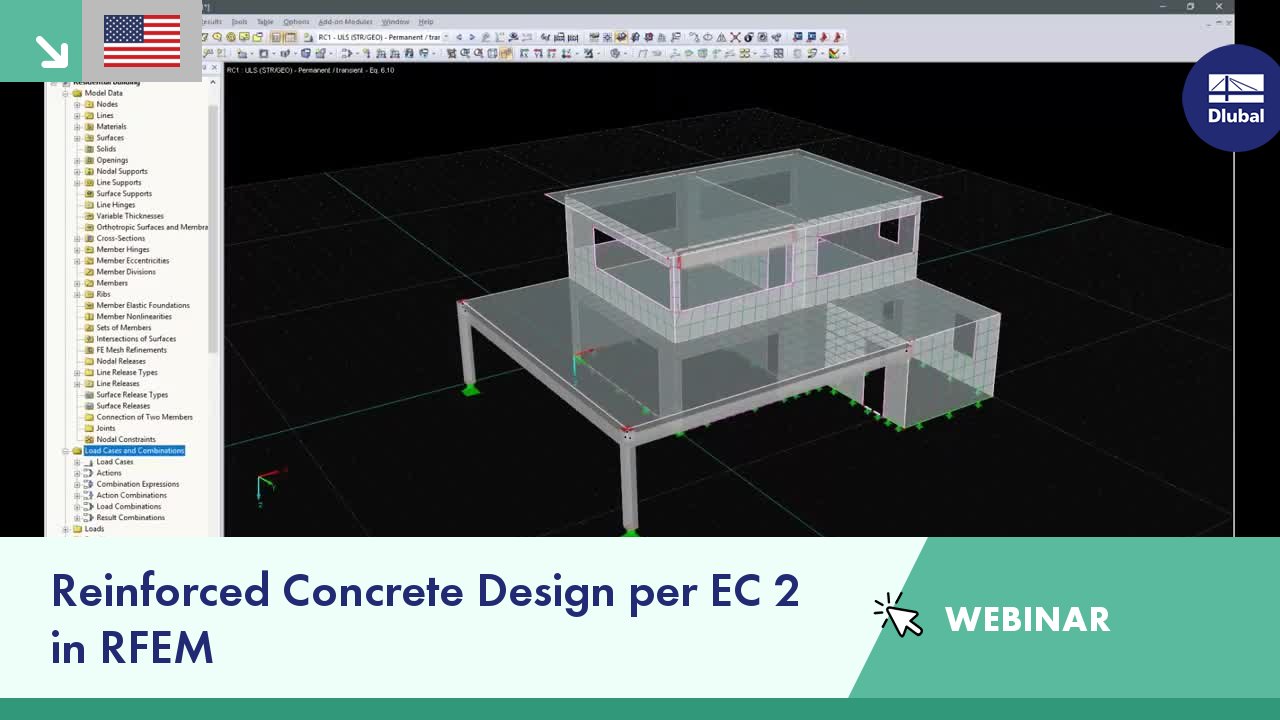 Reinforced Concrete Design per EC 2 in RFEM | WEBINAR