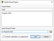 Add Existing Project