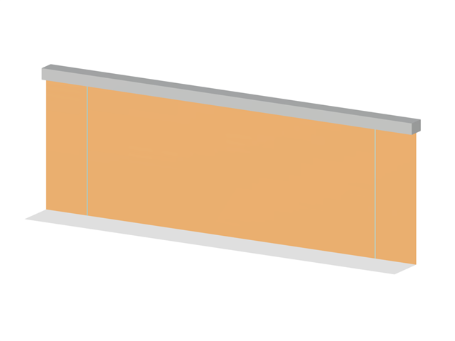 Model 004801 | Masonry Wall with Tie Beam