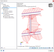 Equivalent Stresses of Result Sections for Welds