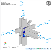 Connection Nodes with Plastic Strains and Loads of Submodel