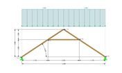 VE 009956 | Collar Roof: Structural System, Dimensions, and Load Application 1