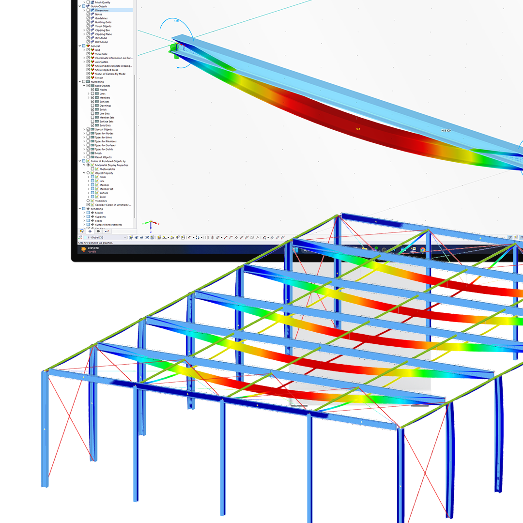 Linear Stability Analysis in RFEM 6 and RSTAB 9