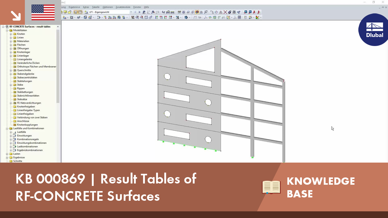 KB 000869 | Result Tables of RF-CONCRETE Surfaces