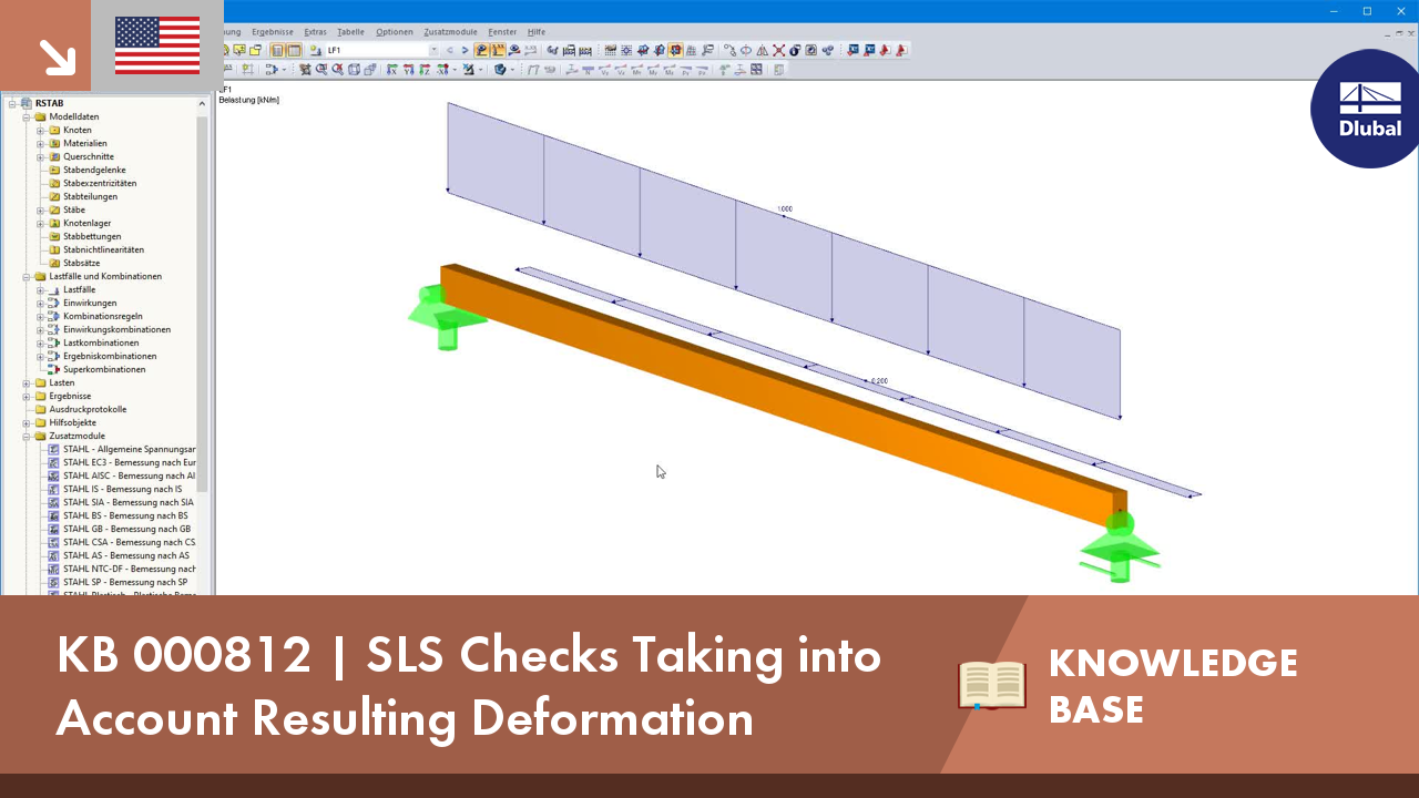 SLS Checks Taking into Account Resulting Deformation | KNOWLEDGE BASE