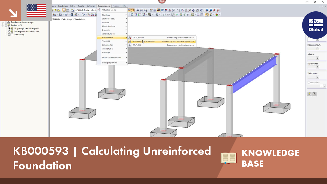 KB000593 | Calculating Unreinforced Foundation