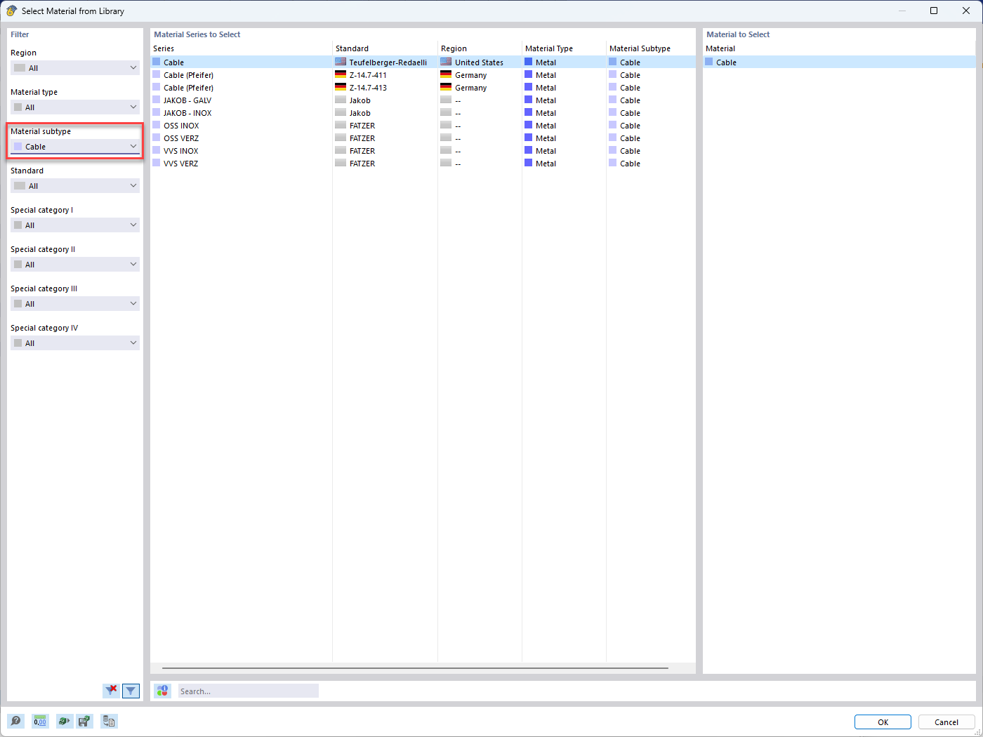 KB 001880 | Design of Cable Structures in RFEM 6 and RSTAB 9