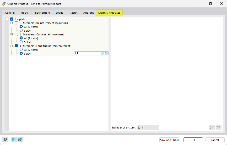 Using Template for Reinforcement Layout