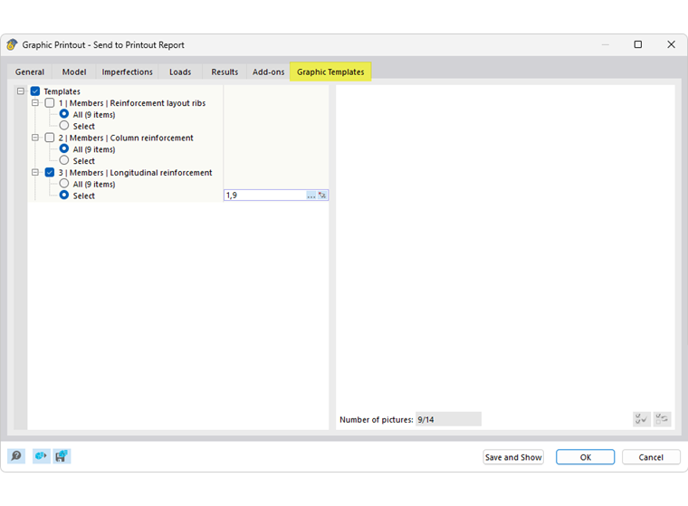Using Template for Reinforcement Layout