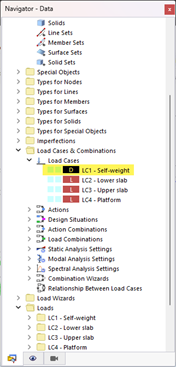 Opening Dialog Box to Create Load Case
