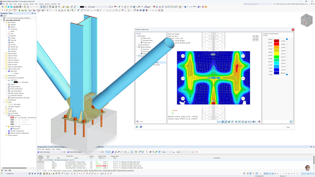 Column - Foundation Steel Connection with RFEM 6 GUI