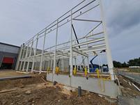 CP 001302 | Steel Frame Structure of Industrial Warehouse Extension