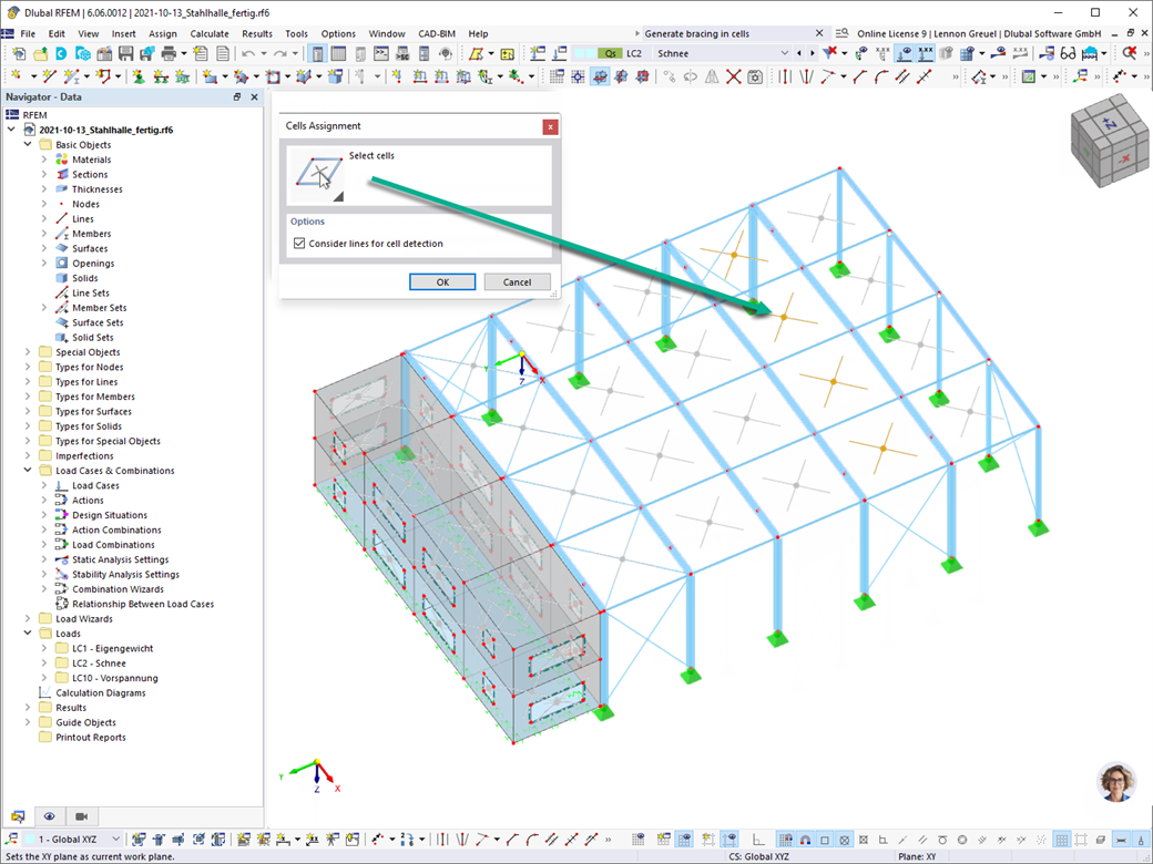 Feature 002823 | Generate Bracing in Cells