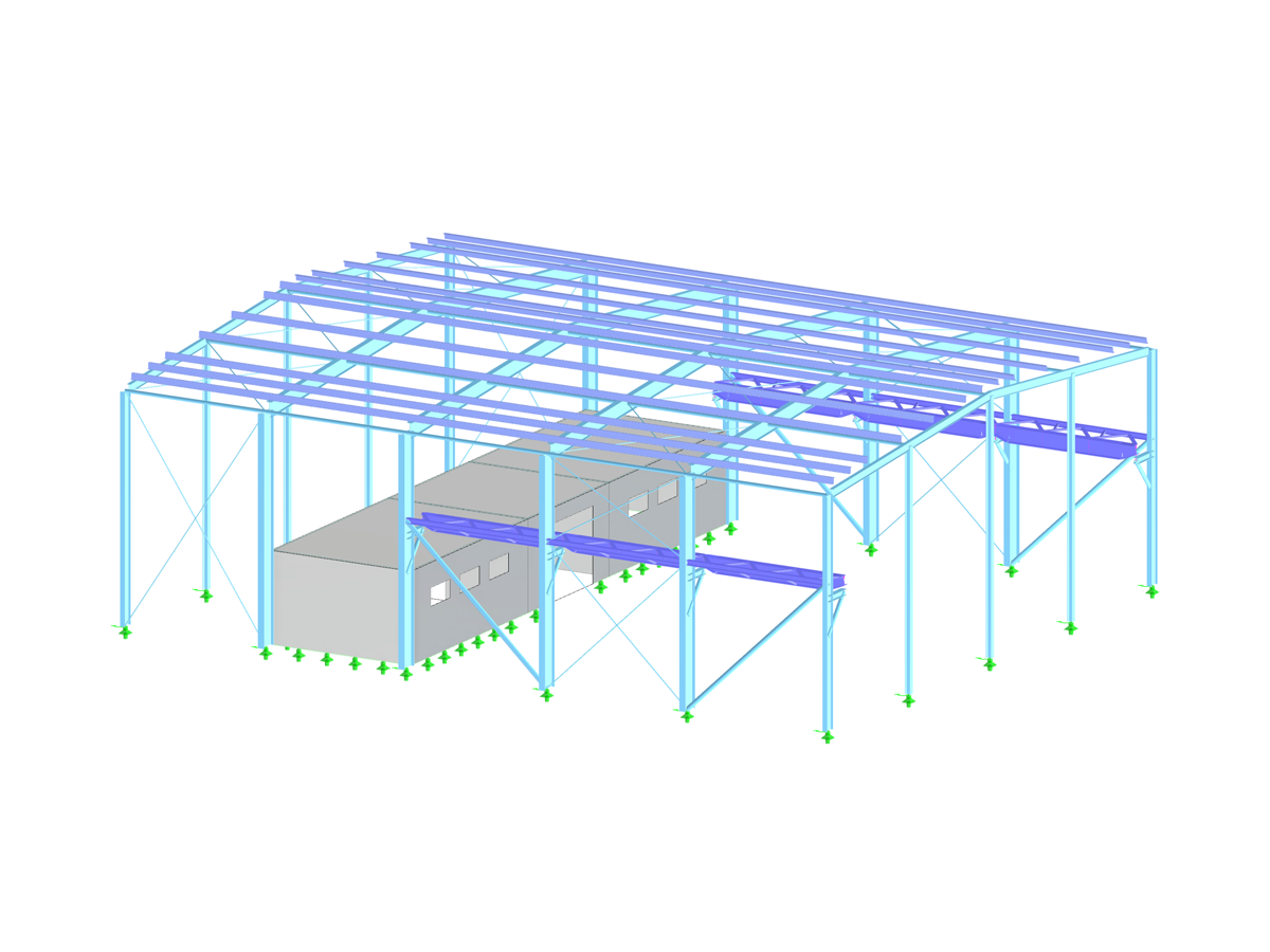 Craneway Rfem Industrial Hall with Craneway