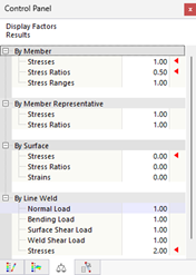 Adjusting Display Factors