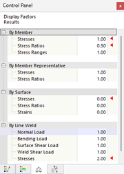 Adjusting Display Factors