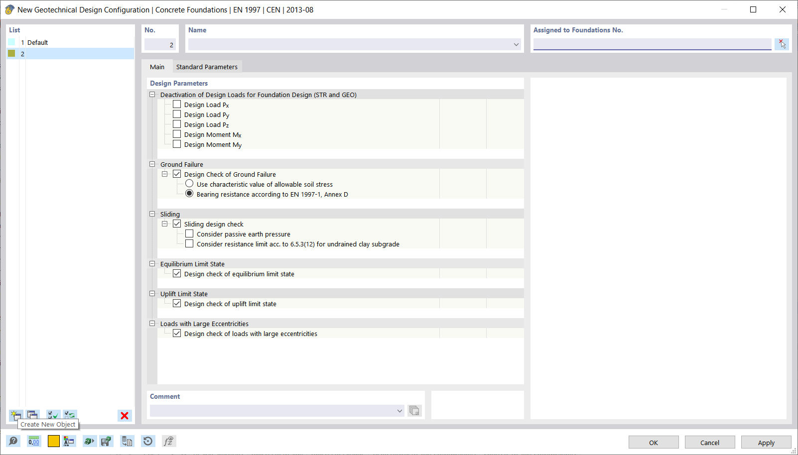 Editing Geotechnical Configuration