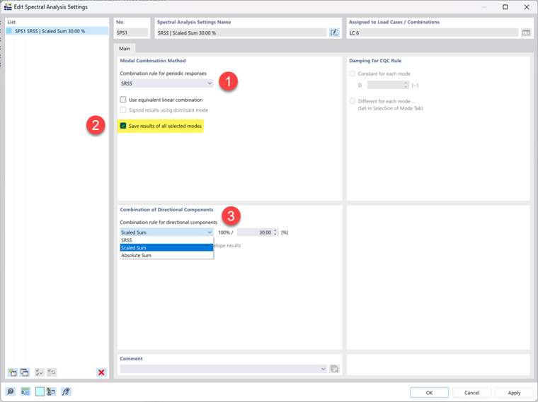 Adjusting Spectral Analysis Settings