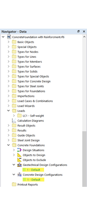 Standard Configurations for Concrete Foundations