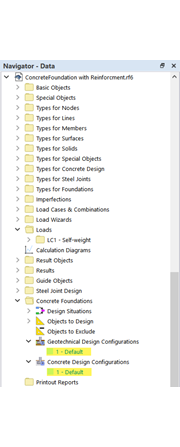 Standard Configurations for Concrete Foundations