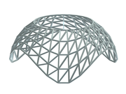 Model 004925 | Aluminum Round Grid Shell