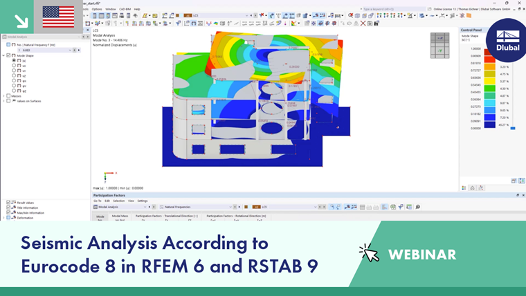 Webinar covers seismic analysis methodologies using Eurocode 8 in RFEM 6 and RSTAB 9 tools for engineers.