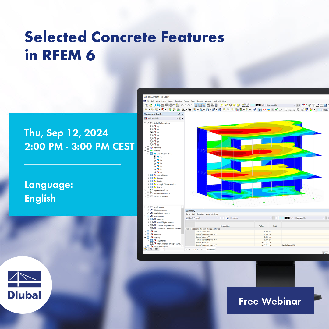 Webinar | Selected Concrete Features in RFEM 6