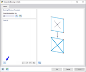 Dialog Box "Generate Bracing in Cells"