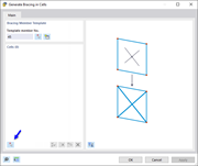 Dialog Box "Generate Bracing in Cells"