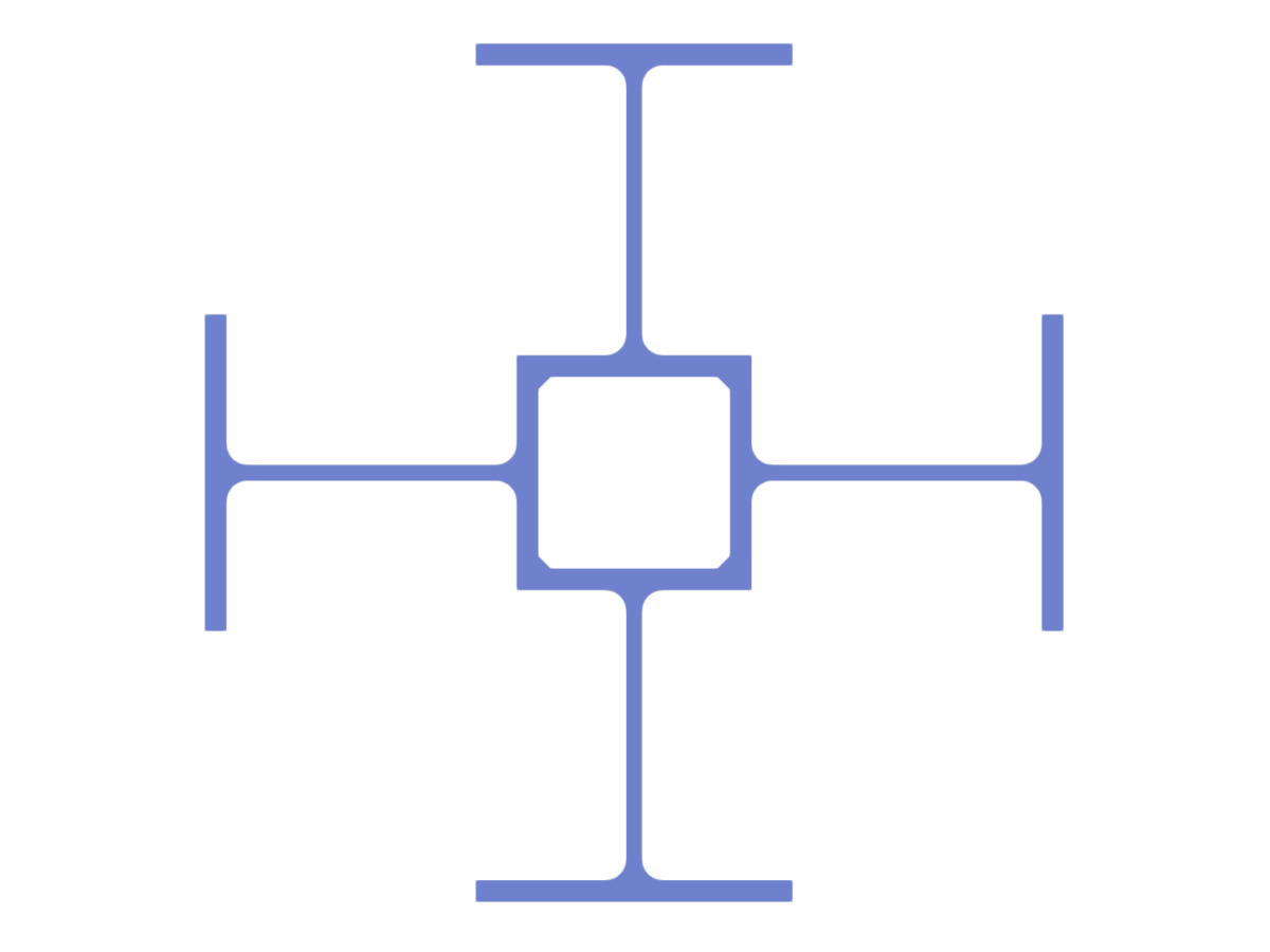 Model 005000 | Column Section Made of Welded IPE Beams