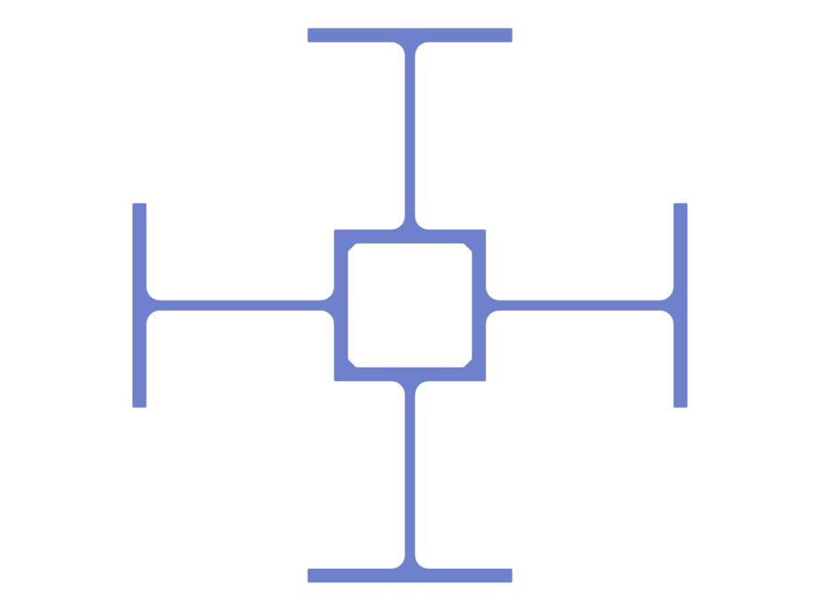 Model 005000 | Column Section Made of Welded IPE Beams