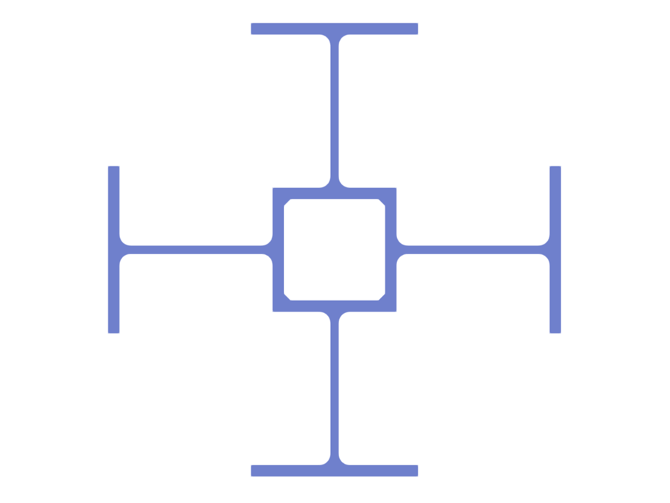 Model 005000 | Column Section Made of Welded IPE Beams