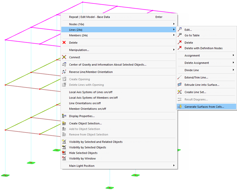 Generating Surfaces from Cells