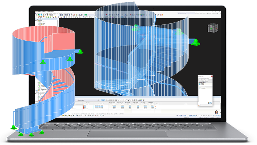 RFEM 6 Banner Solutions for Stairway Structures