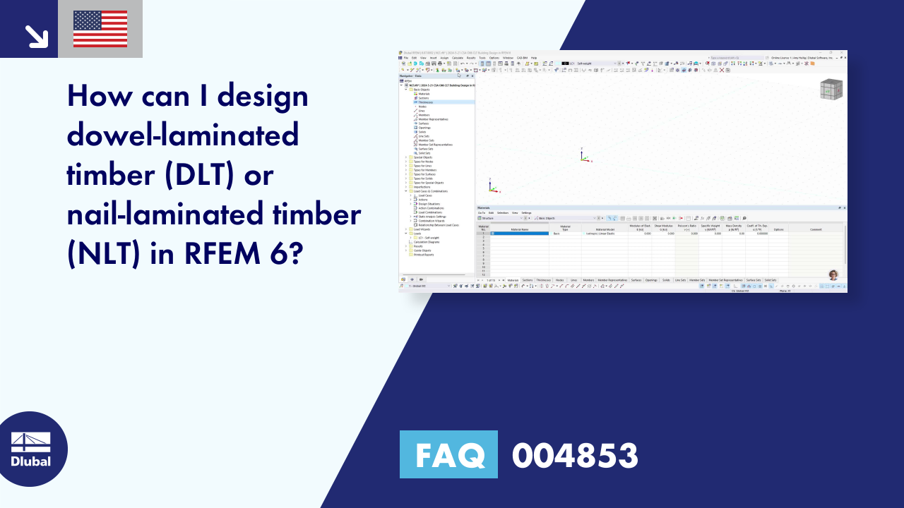 How can I design dowel-laminated timber (DLT) or nail-laminated timber ...