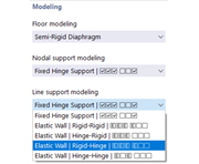Modeling Nodal and Line Supports of Story
