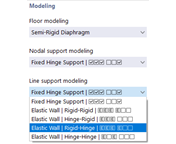 Modeling Nodal and Line Supports of Story