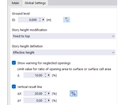 Tab "Global Settings"
