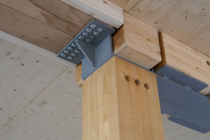 Connection of Horizontal Beam to Column | © Lignaconsult