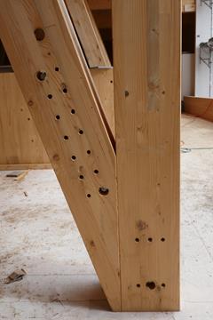 Connection of Strut to Column| © Lignaconsult