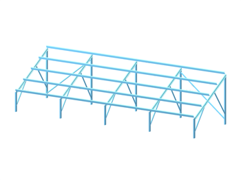 Steel Support for Photovoltaic Panels in RFEM 6