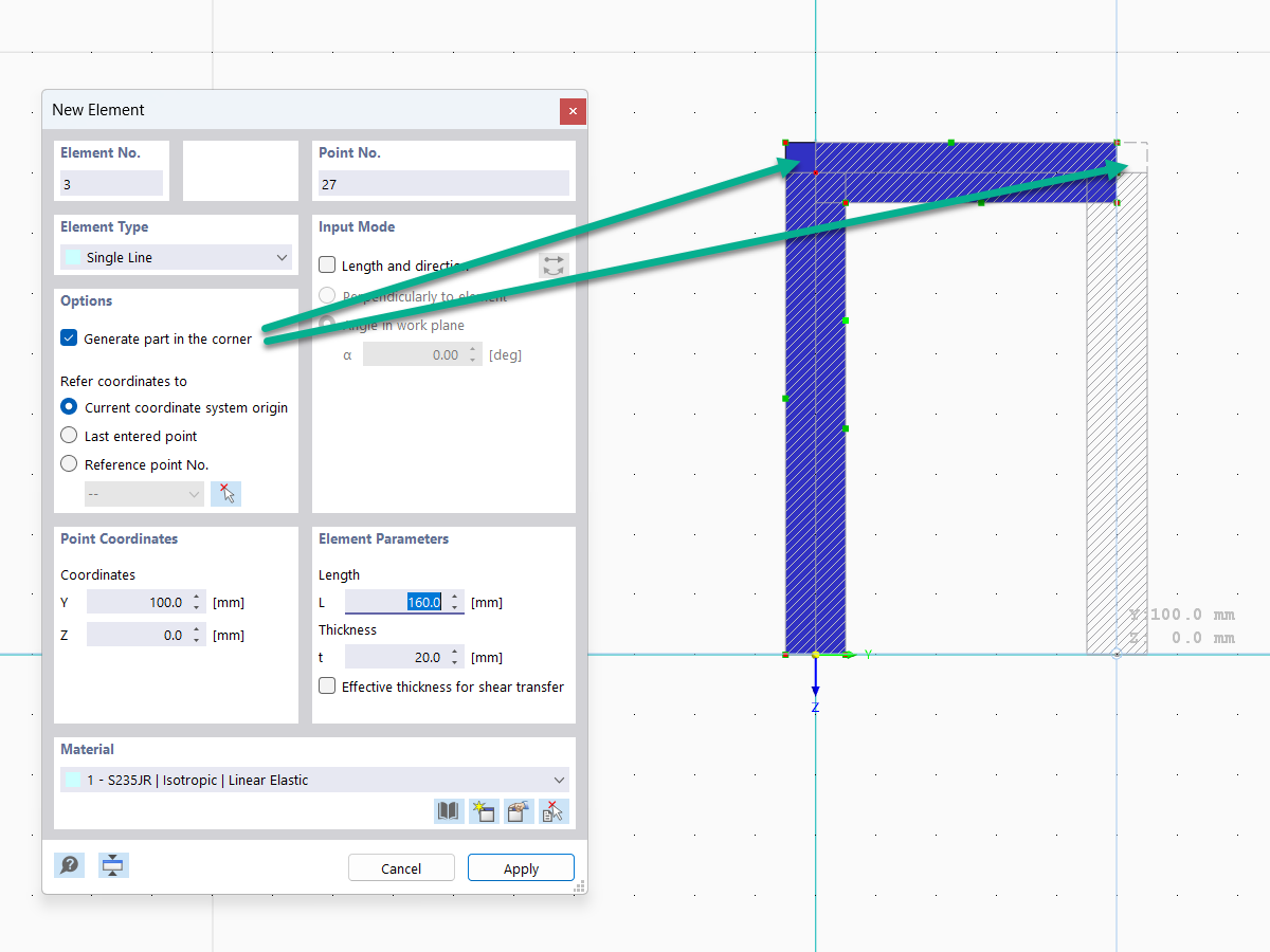Feature 002849 | Generating Part in Corner