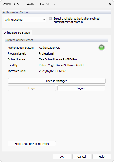 Authorization Status