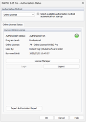 Authorization Status