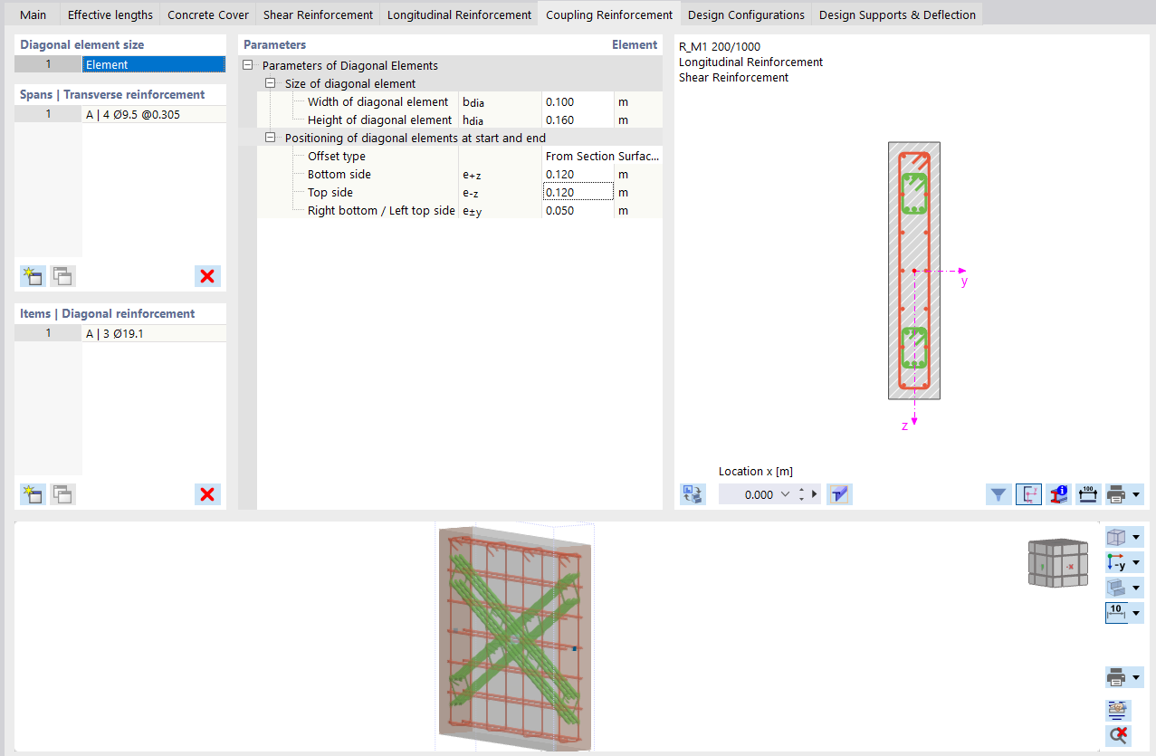 Defining Diagonal Reinforcement